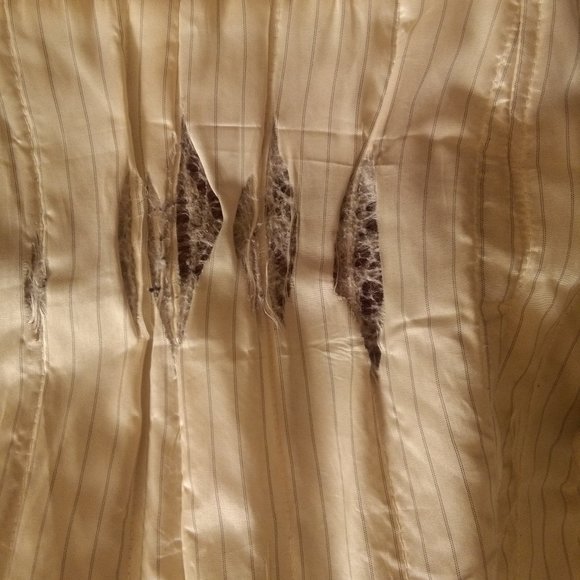 Brown Pinstripe Peacoat - Picture 15 of 16